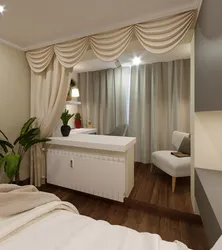 Bedroom design with loggia how to combine