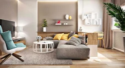 Apartment Design In Color With Furniture