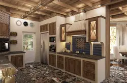 Living Room Kitchen Chalet Design
