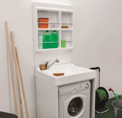 Тумба для стиральной машины в ванной фото