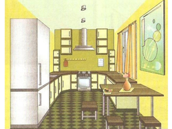 Project 5th grade kitchen dining room interior