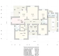 Layouts of one-story houses with three bedrooms and a garage photo