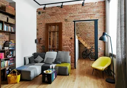 Living Room Designs Loft Brick