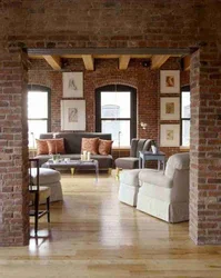 Living Room Designs Loft Brick