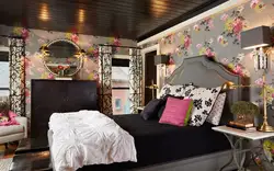 Дизайн спальни все в цветочек