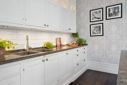 What interior is suitable for a white kitchen