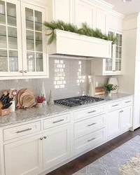 Kitchen Interior Design With White Apron