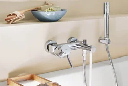 Faucet With Shower For Bathroom Interior Photo