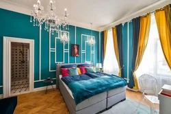 Blue Yellow Bedroom Design