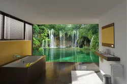Waterfall in the bathroom photo