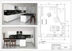 Kitchen Plan With Photo Dimensions
