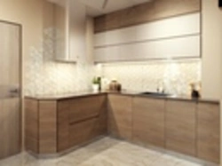 Tiles 120 by 60 in the kitchen interior