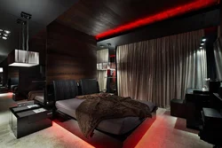 Bedroom Design In Black And Red