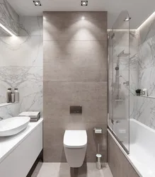 Beige Combined Bathroom Design