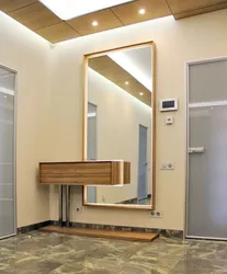 Floor-length mirror in the hallway photo