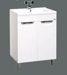 Cabinet with bathroom sink 65 cm photo
