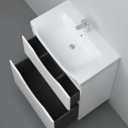 Ваннаға арналған раковинасы бар шкаф 65 см фотосурет