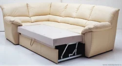 Ұйықтайтын орынның фотосуреті бар жұмсақ бұрыштық диван