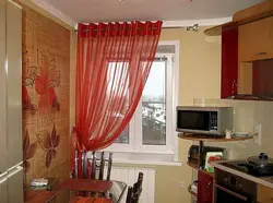Як пашыць шторы для кухні з балконам фота