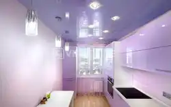 Photo Of A Stretch Ceiling In A Kitchen 12 Square Meters