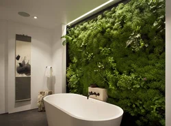 Дизайн ванной комнаты все на одной стене