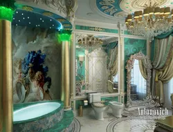 Дизайн ванной комнаты в стиле рококо
