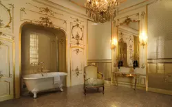 Bathroom Design In Rococo Style