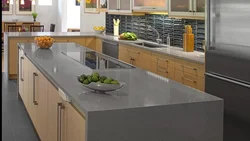 Kitchen color gray stone photo
