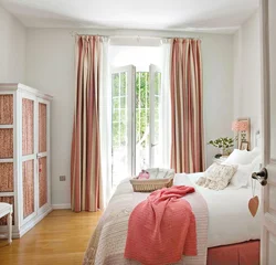Small apartment interior curtains