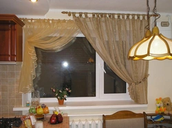 Kitchen design cornice curtains