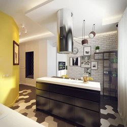 Kitchen design for an apartment 36 sq m