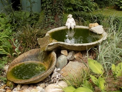 Bath in garden design