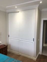 Built-in plasterboard wardrobes in the bedroom photo