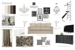 Bedroom design collage