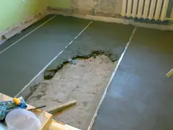 Photos of concrete floors in apartments