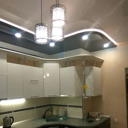 Suspended ceilings in the kitchen 5 m photo