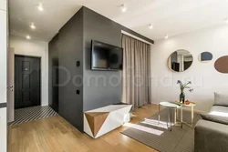 Design of an apartment 36 square meters with a bedroom