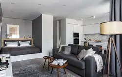 Design Of An Apartment 36 Square Meters With A Bedroom