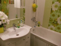 Photo of a regular bathroom with tiles