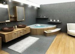 Дизайн с ванной джакузи