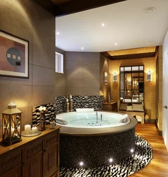 Design with jacuzzi bathtub