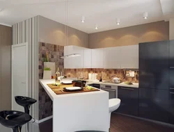 Photo Of A Kitchen In An Apartment 32 Sq M