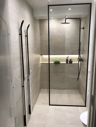 Bath design with open shower