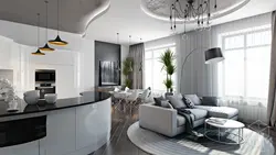 Kitchen Living Room Interior In High Style