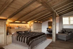 Bedroom Design On The Second Floor Of A Wooden House