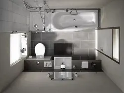 Bath design 3 by 3 meters with window