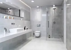 Дызайн ваннага пакоя шэры бетон