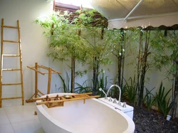 Ванна інтэр'ер бамбук