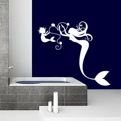 Bathroom stencil design