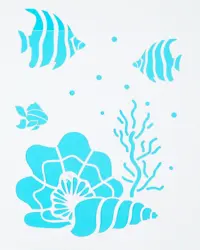 Bathroom stencil design